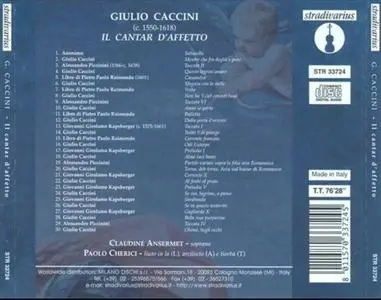 Claudine Ansermet, Paolo Cherici - Giulio Caccini: Il Cantar D'affetto (2010)
