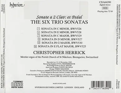 Johann Sebastian Bach - Christopher Herrick - Six Trio Sonatas, BWV 525-530 (1990)