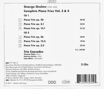 Trio Cascades - George Onslow: Piano Trios, Vol. 3 & 4 (2011)