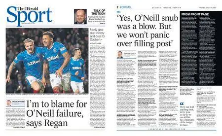 The Herald Sport (Scotland) – January 25, 2018