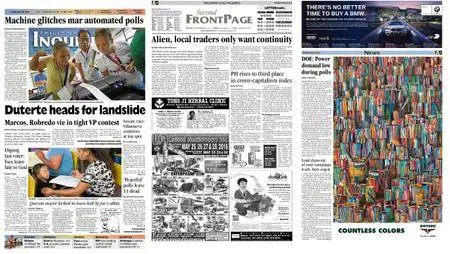 Philippine Daily Inquirer – May 10, 2016