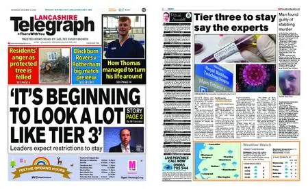 Lancashire Telegraph (Blackburn, Darwen, Hyndburn, Ribble Valley) – December 16, 2020