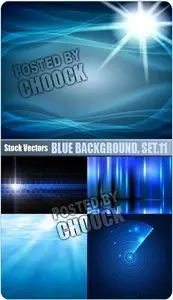 Blue background. Set.11 - Stock Vector