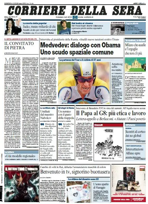 Il Corriere della Sera (05-07-09)