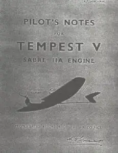 Pilot's Notes for Tempest V Sabre IIA Engine