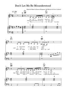 Don't Let Me Be Misunderstood - Nina Simone (Piano-Vocal-Guitar (Piano Accompaniment))