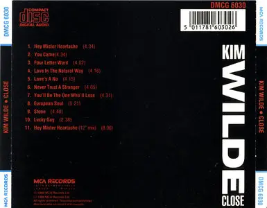 Kim Wilde - Close (1988) [Non-Remastered, UK Press]