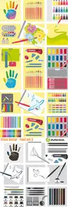 Stock Vector - Paint Set 3
