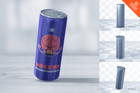 CreativeMarket - Energy Drink Can Mockup