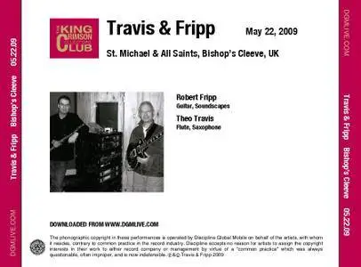 Travis & Fripp - St. Michael & All Saints Church, Bishop's Cleeve, UK - May 22, 2009 (2009) {DGM Official Digital Download}