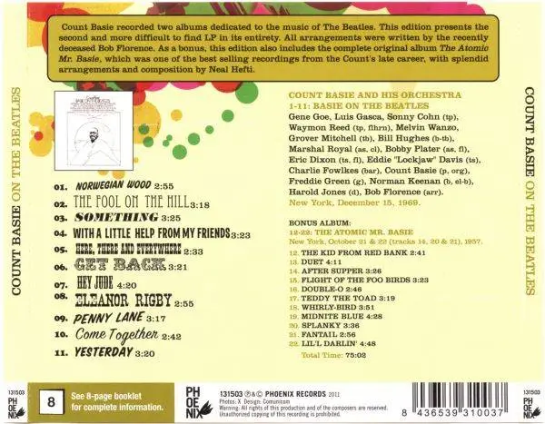 Count Basie - On The Beatles (2011) {Phoenix}