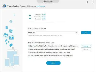 SmartKey iTunes Backup Password Recovery Professional 4.1.0.0