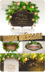 Christmas Message - Stock Vectors