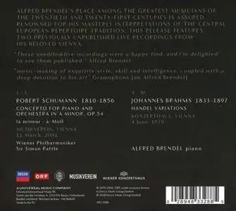 Alfred Brendel: Live in Vienna - Schumann: Piano Concerto; Brahms: Handel Variations (2018)