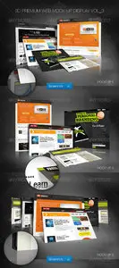 GraphicRiver 3D Premium Web Mock-Up Display Vol_3