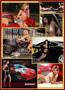 Girls And Cars HQ Wallpapers Pack 158