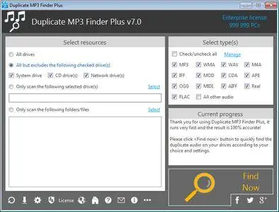 TriSun Duplicate MP3 Finder Plus 8.0 Build 014 Multilingual Portable