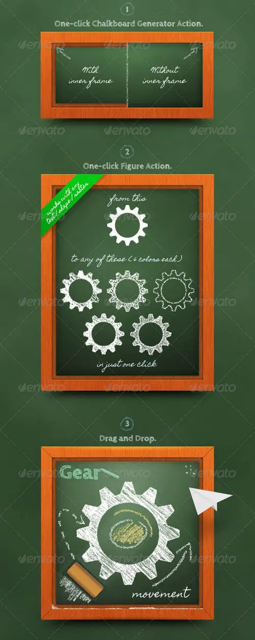 GraphicRiver Chalkboard Generator Action + Layer Styles / AvaxHome