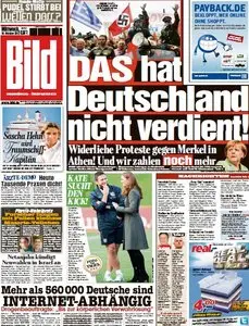 Bild Zeitung Deutschland am 10. Oktober 2012