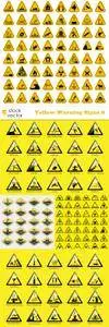 Vectors - Yellow Warning Signs 8