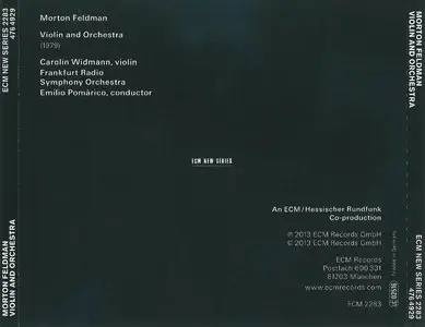 Morton Feldman - Violin and Orchestra (2013) {ECM New Series}