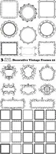 Vectors - Decorative Vintage Frames 21