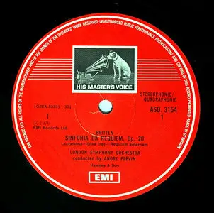 Britten: Four Sea Interludes & Passacaglia (1976, André Previn/LSO) 24-Bit/96-kHz Vinyl Rip