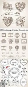 Vectors - Vintage Wedding Elements 14