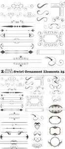 Vectors - Swirl Ornament Elements 25