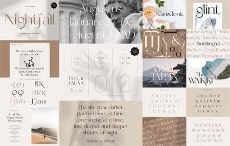Nightfall - Modern Luxury Sans Serif Font