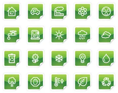 Green Icons Set