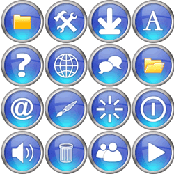 16 Vista Glass Icons