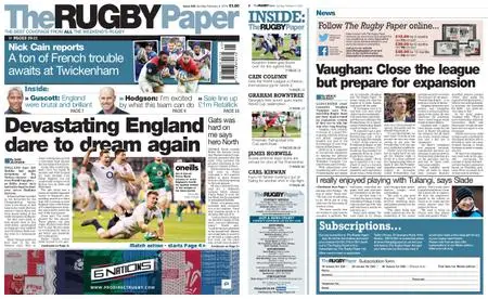 The Rugby Paper – February 03, 2019