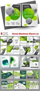 Vectors - Green Business Flyers 31