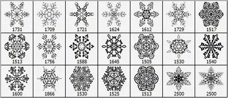 Brushes - Snowflakes
