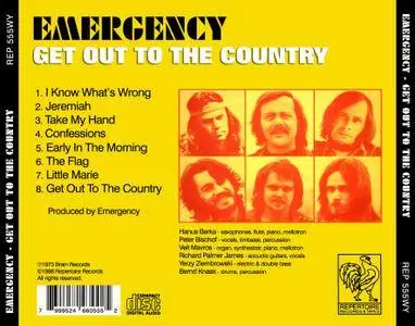 Emergency - Get Out To The Country (1973) {1998 Repertoire}