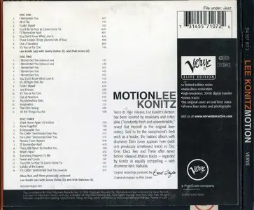 Lee Konitz - The Complete Motion (1961) {3CD Set Verve Elite Edition 314 557 107-2 rel 1998}