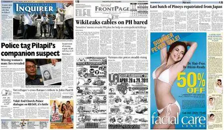 Philippine Daily Inquirer – April 26, 2011