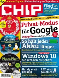Chip Magazin No.12 - Dezember 2014 + Chip Smartphone November-Dezember 2014 / Deutsch