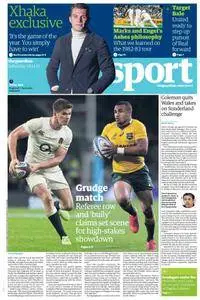 The Guardian Sports supplement  18 November 2017