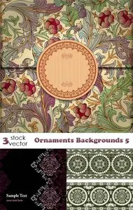 Vectors - Ornaments Backgrounds 5