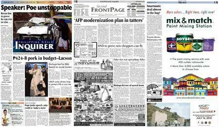 Philippine Daily Inquirer – July 14, 2015