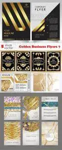 Vectors - Golden Business Flyers 7