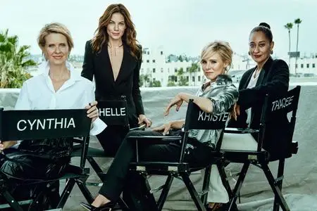 Michelle Monahghan, Kristen Bell, Tracee Ellis Ross & Cynthia Nixon by Victor Demarchelier for The Edit November 24h, 2016