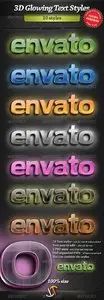 GraphicRiver 3D Glowing Text Styles