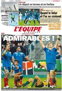 L'Equipe Edition du Dimanche 11 Novembre 2012