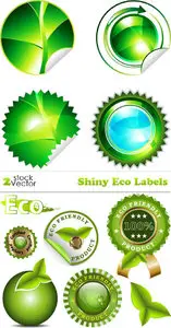 Vectors - Shiny Eco Labels