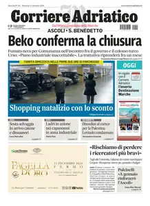 Corriere Adriatico Ascoli - 11 Dicembre 2024