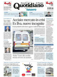 Quotidiano di Puglia Taranto - 28 Settembre 2024