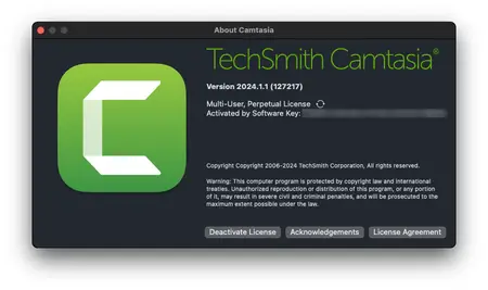 TechSmith Camtasia 2024.1.1 Multilingual macOS